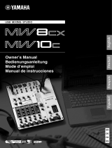 Yamaha MW8cx Owner's manual