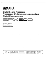 Yamaha SPX50D Owner's manual