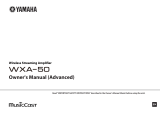Yamaha Wireless Streaming Amplifire WXA-50 User manual