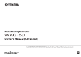 Yamaha WXC-50 Owner's manual