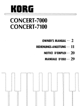Korg C-7100 Owner's manual