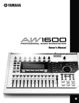 Yamaha AW 1600 User manual