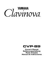 Yamaha CVP-89 User manual
