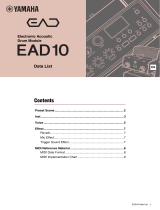 Yamaha EAD10 Acoustic Drum Module Mic Trigger Datasheet