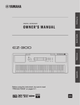 Yamaha EZ300 61 Full-Size Lighted Touch Sensitive Keyboard Owner's manual