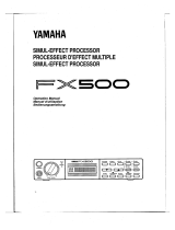 Yamaha FX500 Owner's manual