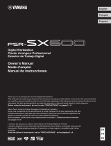 Yamaha PSR-SX600 Owner's manual
