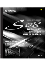 Yamaha S08 Datasheet