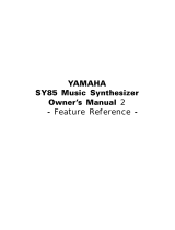 Yamaha SY85 User manual