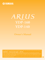 Yamaha Arius YDP-160 Owner's manual