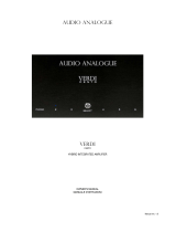 Audio Analogue Stereo Amplifier Verdi Cento User manual