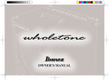 Ibanez wholetone WT80-Q Owner's manual