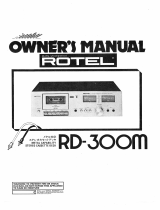 Rotel RD-300M Owner's manual