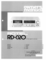 Rotel RD-820 Owner's manual