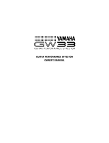 Yamaha GW33 Owner's manual