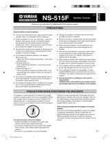 Yamaha NS-515F Owner's manual