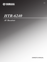 Yamaha HTR-6240 Owner's manual