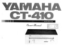 Yamaha CT-410 Owner's manual