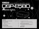 Yamaha DSP-E580 Owner's manual