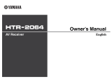 Yamaha HTR-2064 Owner's manual