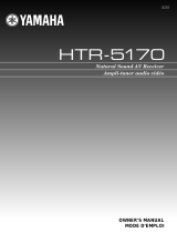 Yamaha HTR-6180 User manual