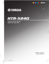 Yamaha HTR-5240 User manual