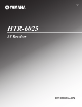 Yamaha HTR-6025 Owner's manual