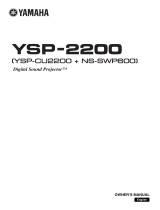 Yamaha YSP-2200BL User manual