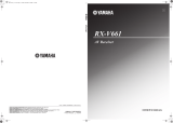 Yamaha RX V661 - AV Receiver User manual