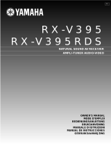 Yamaha RX-395RDS User manual