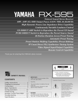 Yamaha RX-595 User manual