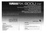 Yamaha RX-900U Owner's manual