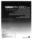 Yamaha RX-950 Owner's manual