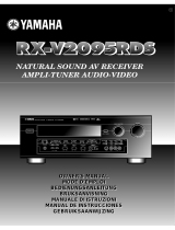 Yamaha RX V2095RDS User manual