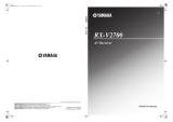 Yamaha RX V2700 - AV Network Receiver Owner's manual