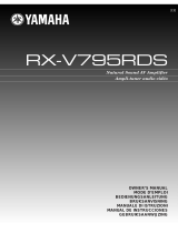 Yamaha RX-V795RDS User manual