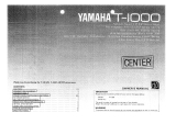 Yamaha T-1000 Owner's manual