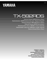 Yamaha TX-592RDS User manual