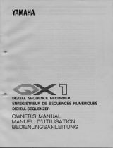 Yamaha QX1 Owner's manual