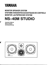 Yamaha NS-40M Owner's manual