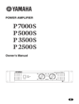 Yamaha P2500S Owner's manual