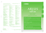 Yamaha ARIUS YDP-181 Owner's manual