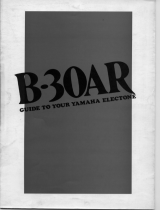 Yamaha B-30AR Owner's manual