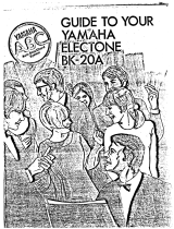 Yamaha BK-5 Owner's manual