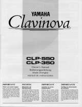 Yamaha CLP-350 Owner's manual
