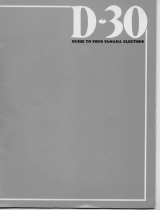 Yamaha D-30 Owner's manual