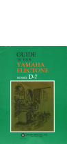Yamaha D-7 Owner's manual