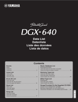 Yamaha DGX-640 Datasheet