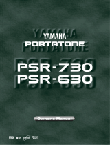 Yamaha PSR-630 User manual