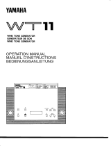 Yamaha WT11 Owner's manual